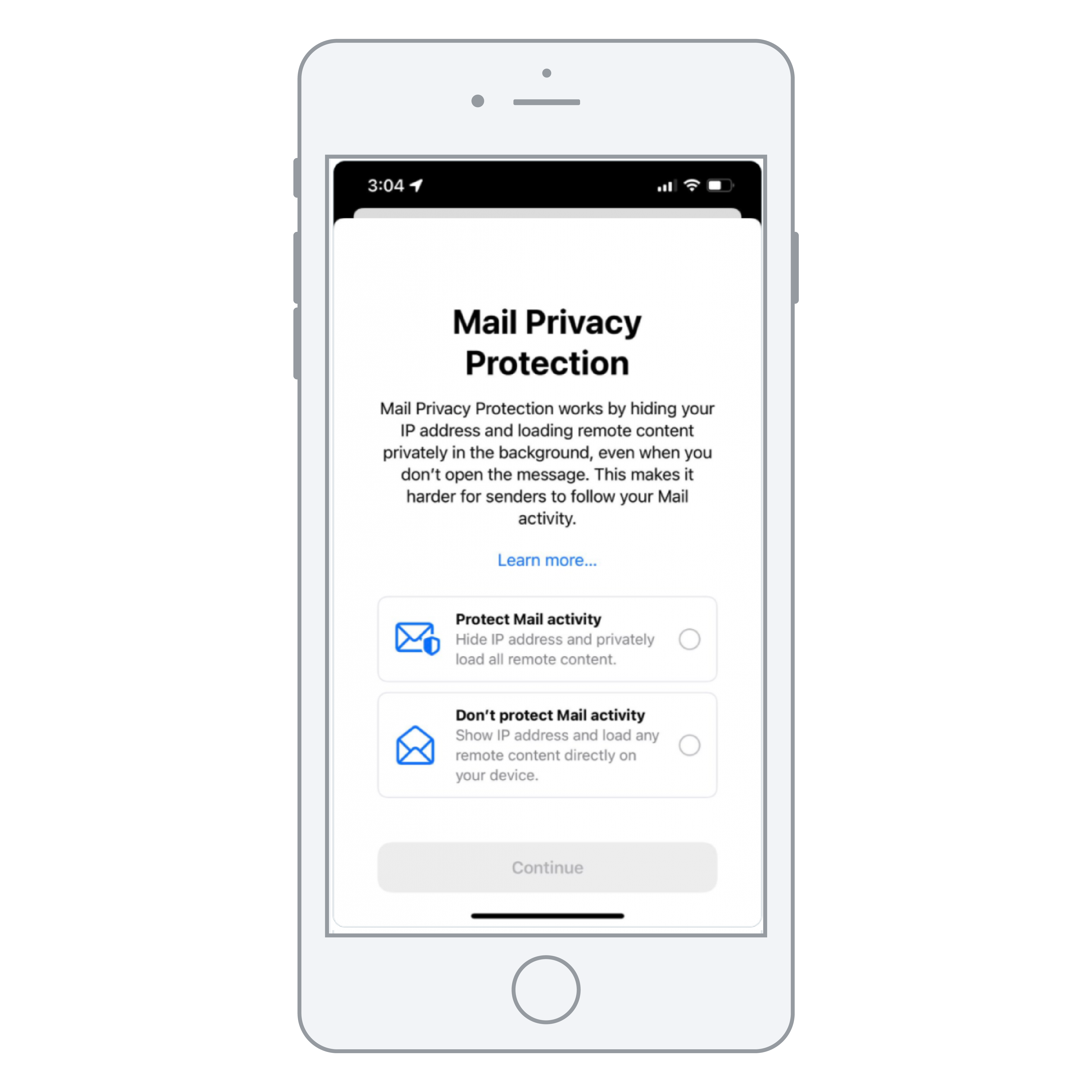 apple mail privacy settings